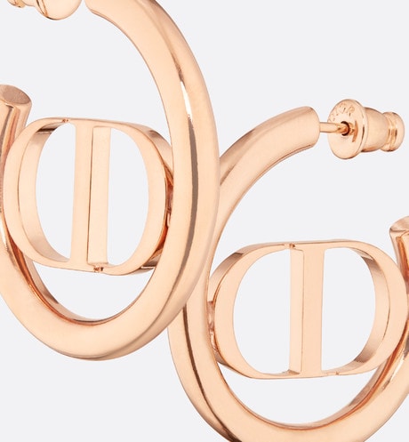 30 Montaigne Earrings • Pink-finish metal