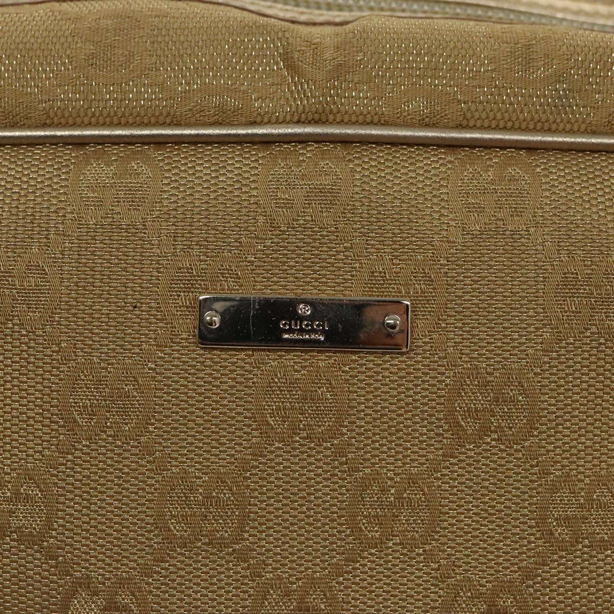 Gucci Gold Canvas Handbag ()