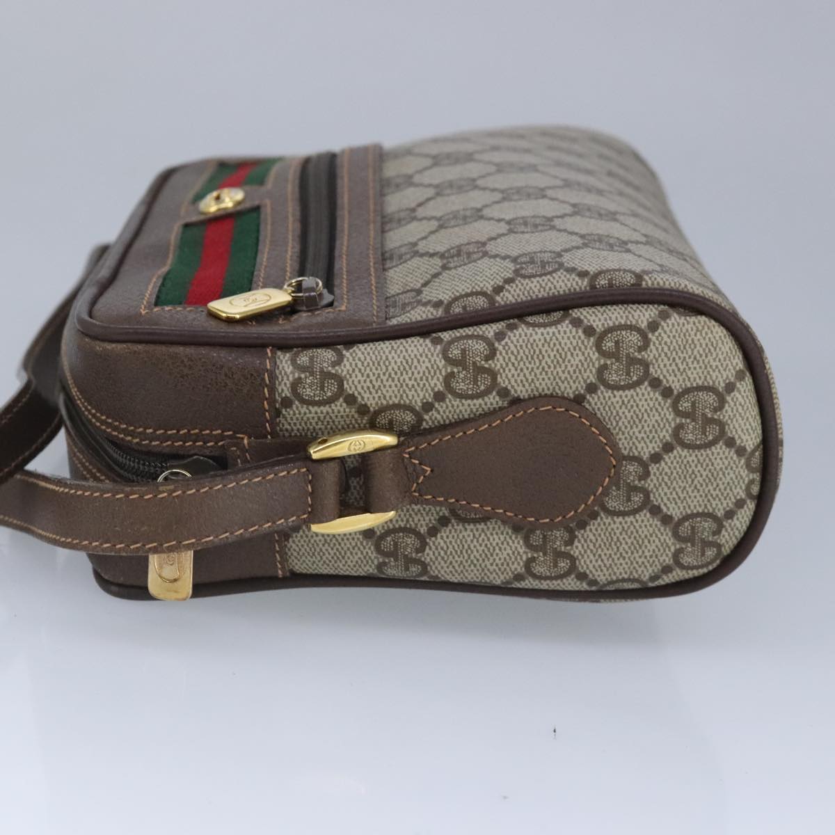 Gucci Ophidia Beige Canvas Shoulder Bag ()