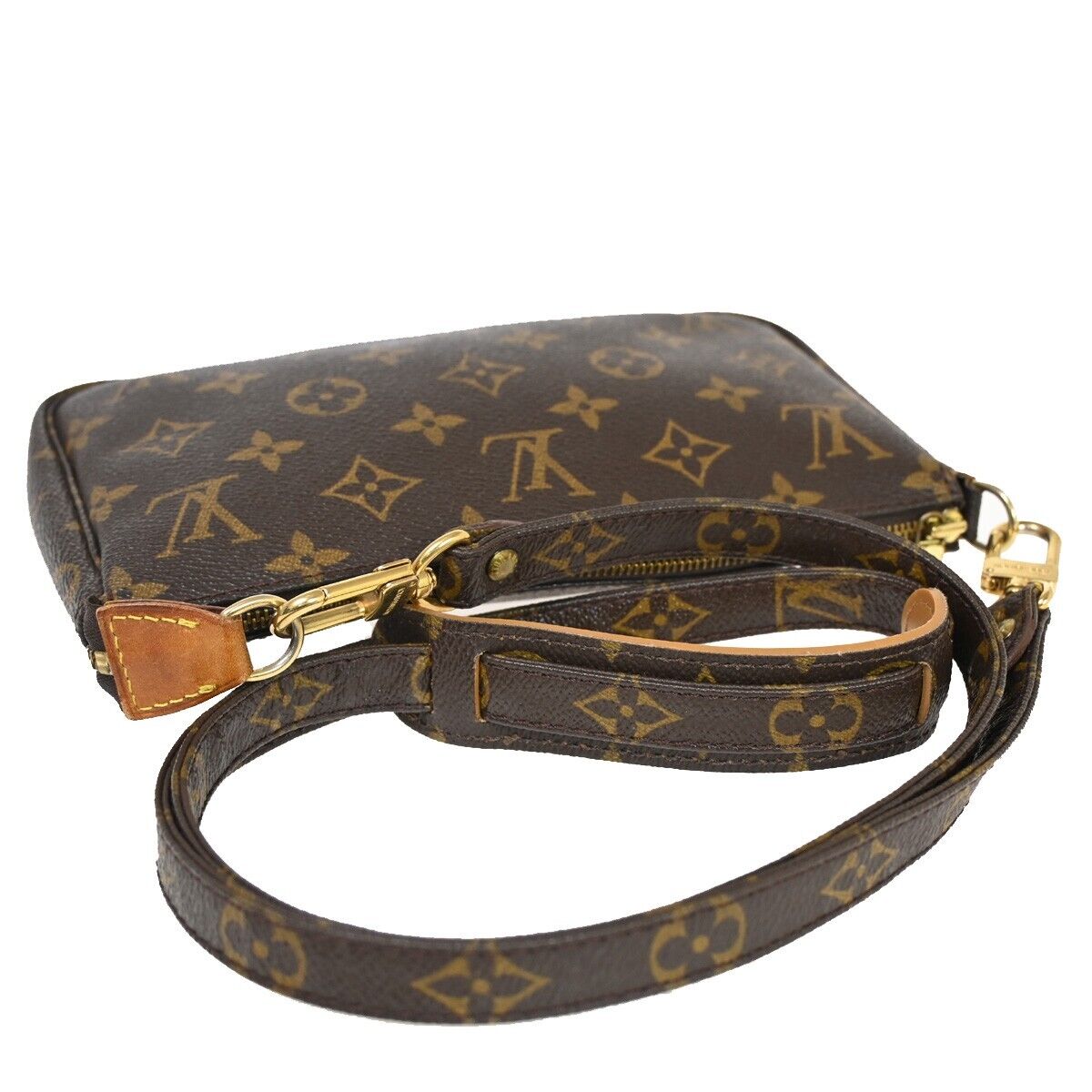 Louis Vuitton Pochette Accessoires Canvas Clutch Bag ()