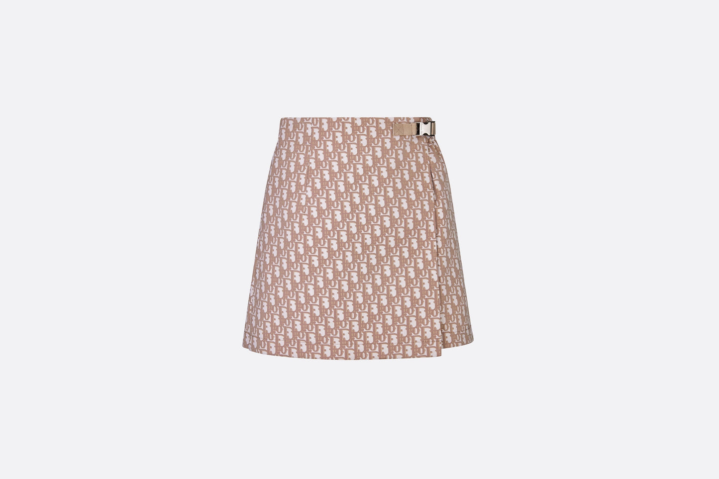 Skort • Melocoton Pink Technical Taffeta Jacquard with Dior Oblique Motif