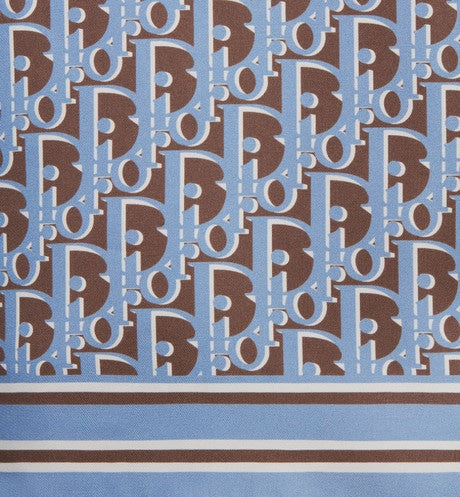 Dior Oblique Shirt • Blue Organic Silk Twill