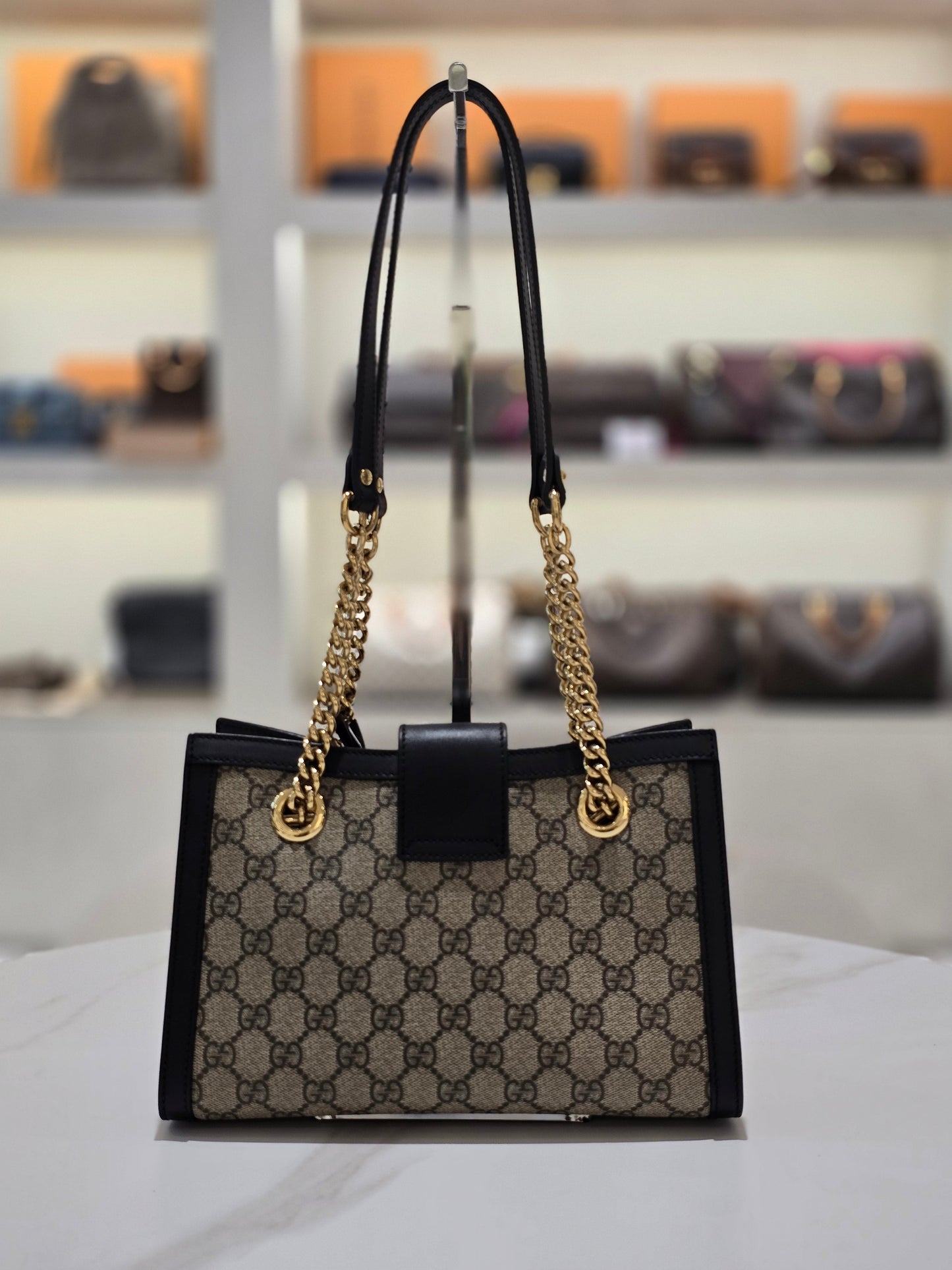 Gucci GG Supreme Small Padlock Shoulder Bag 498156 100814924