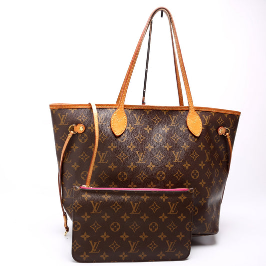 Neverfull W/Wallet MM Monogram Pink