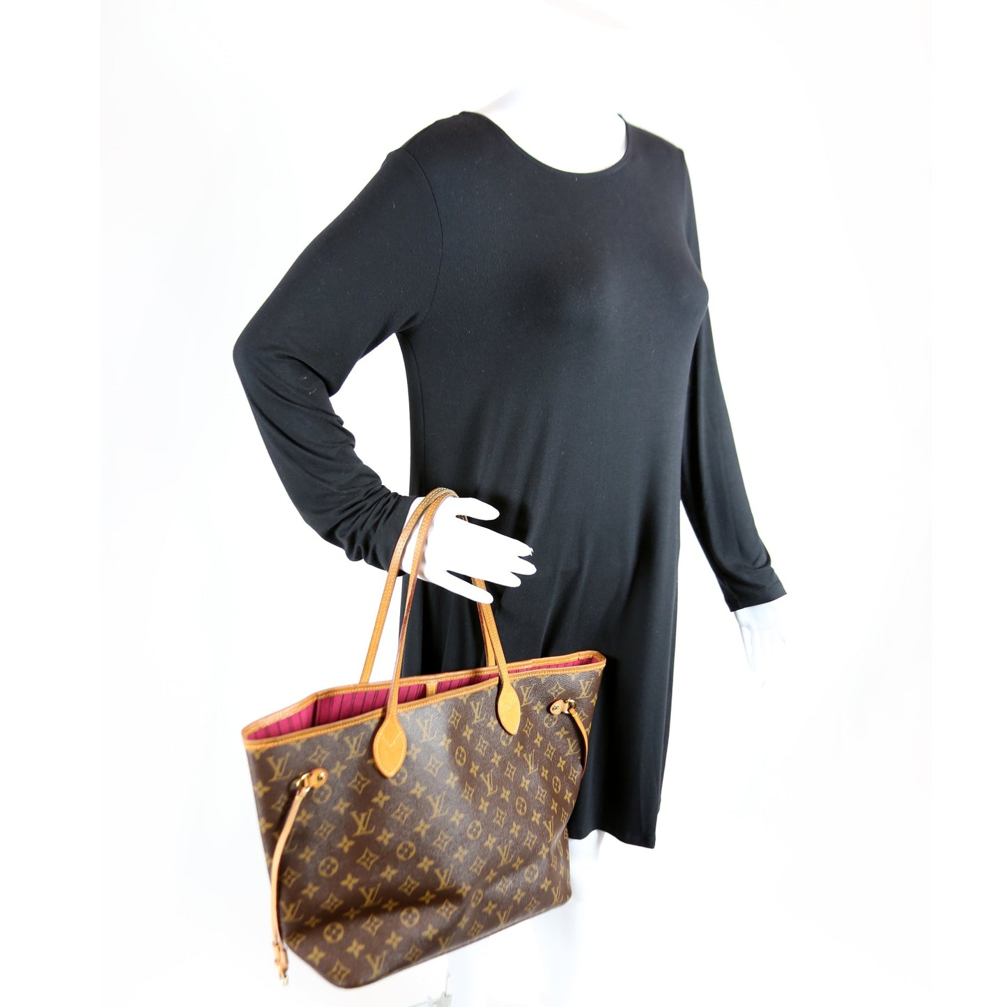 Neverfull W/Wallet MM Monogram Pink