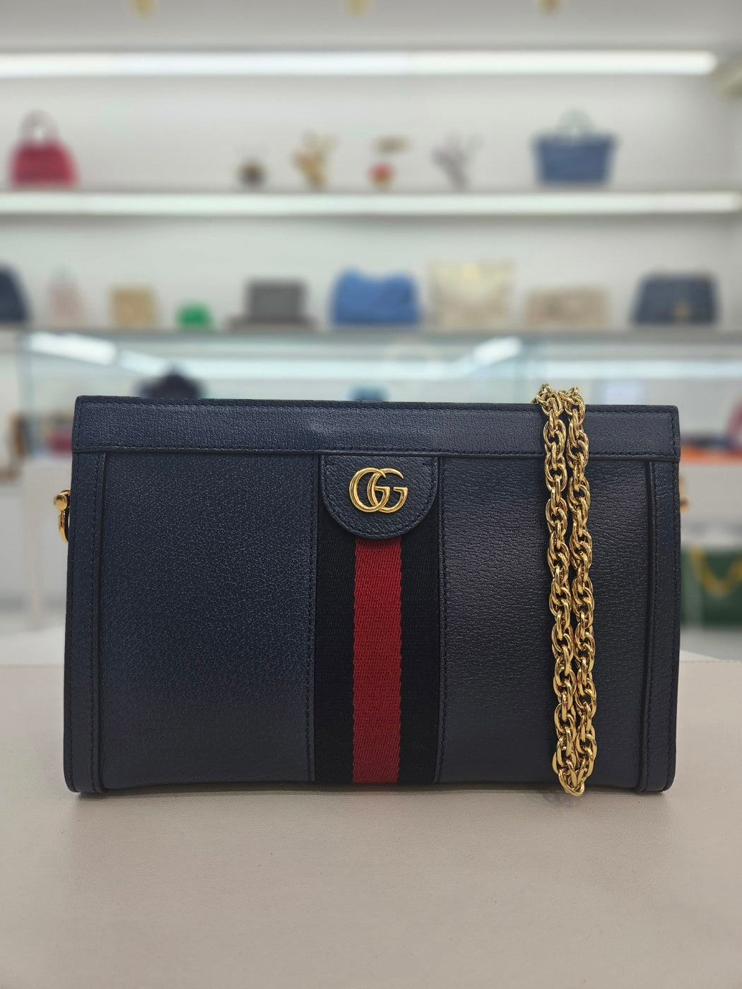 Gucci Ophidia GG Logo Chain Shoulder Crossbody Bag 503877 140895935