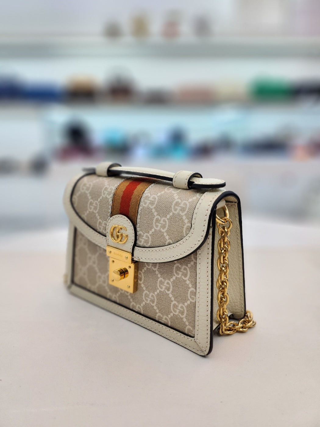 Gucci Ophidia GG Mini Top Handle Crossbody 696180 142453485