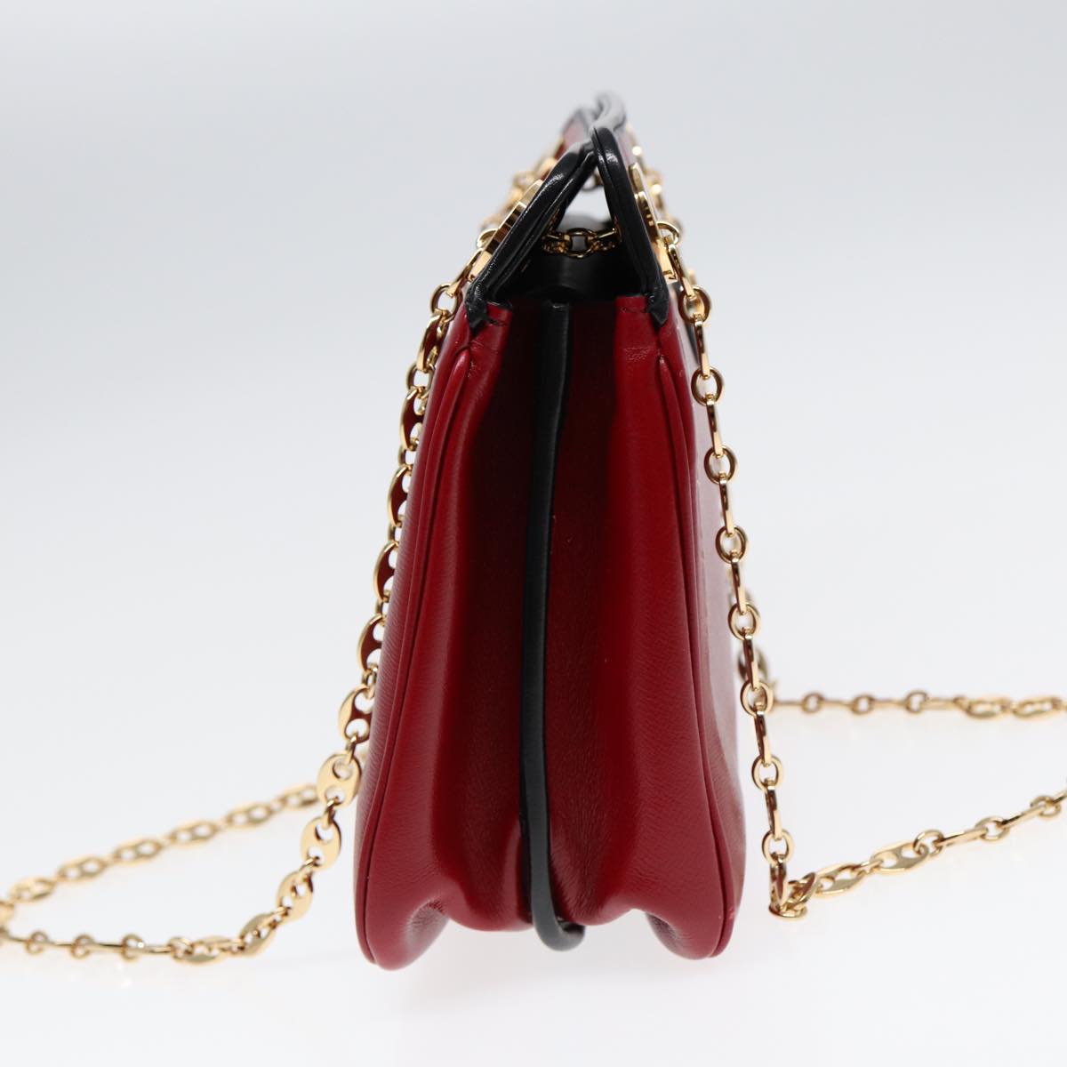 Gucci Marina Red Leather Shoulder Bag ()