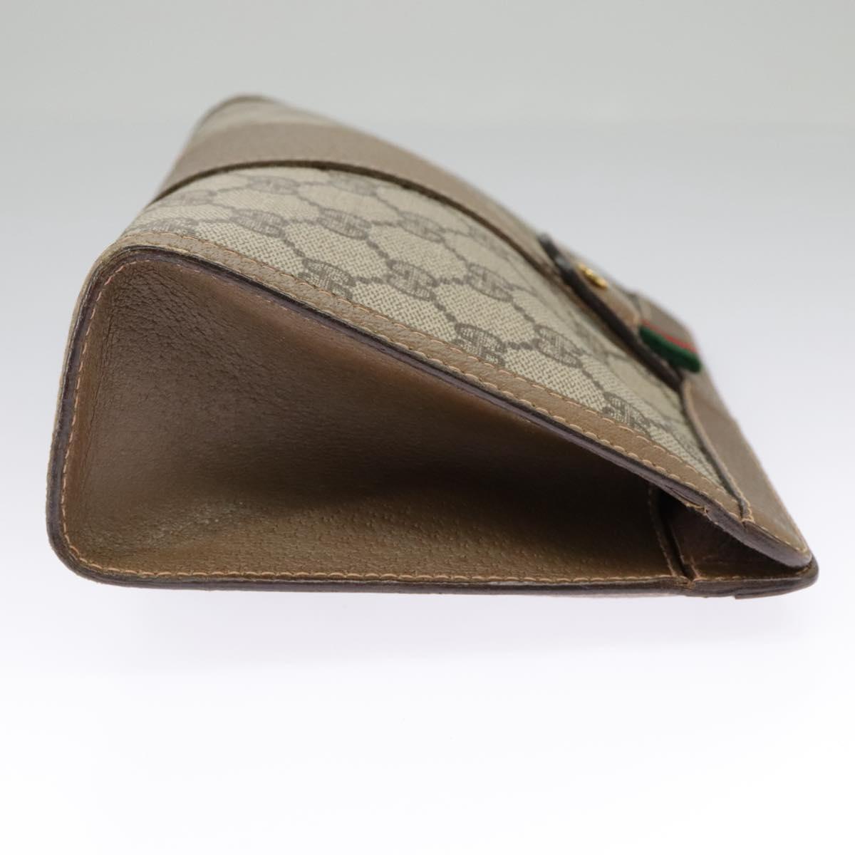 Gucci Ophidia Beige Canvas Clutch Bag ()