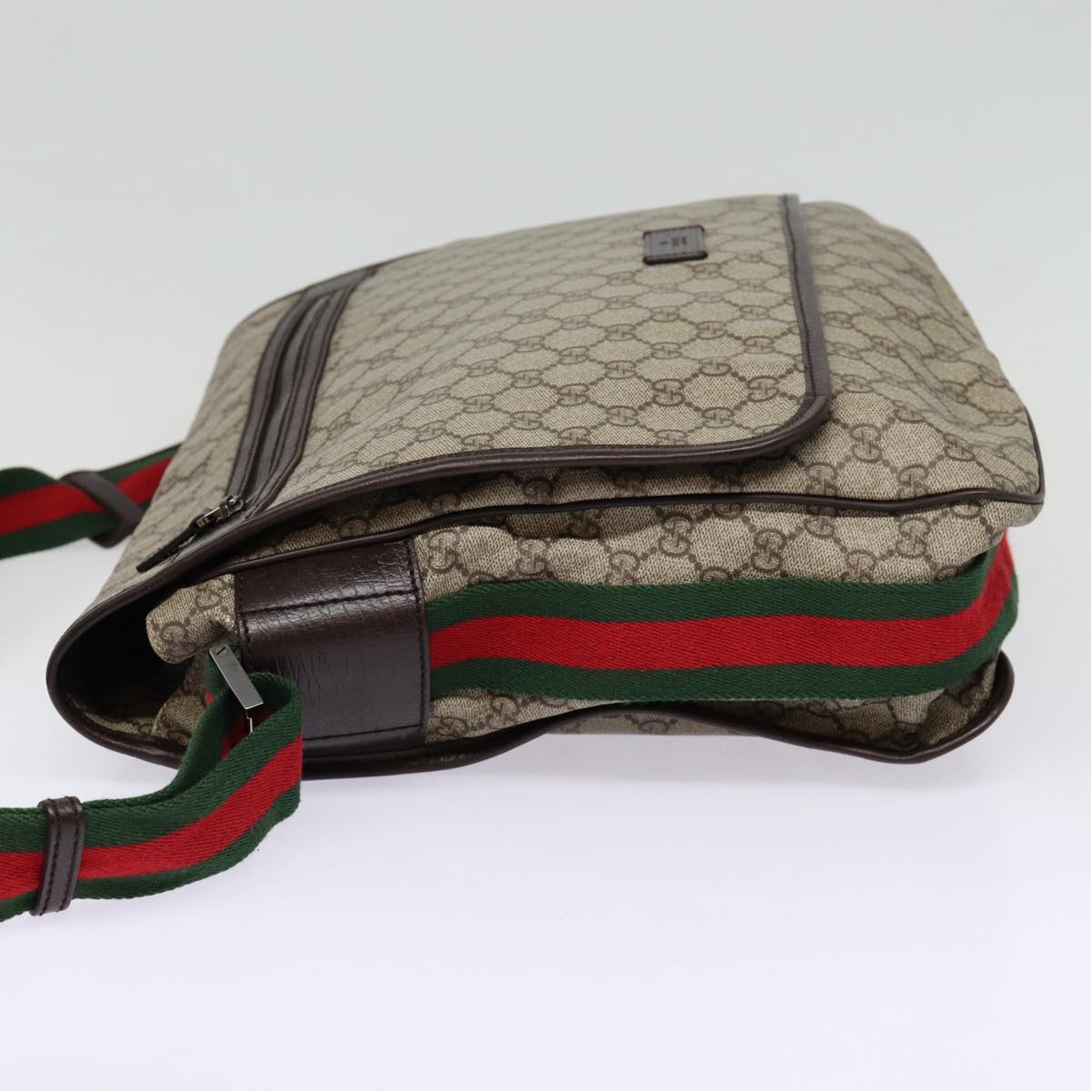 Gucci Messenger Beige Canvas Shoulder Bag ()