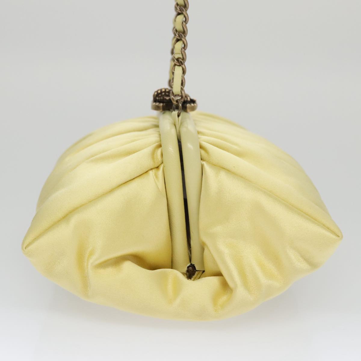 Chanel Yellow Silk Shoulder Bag ()