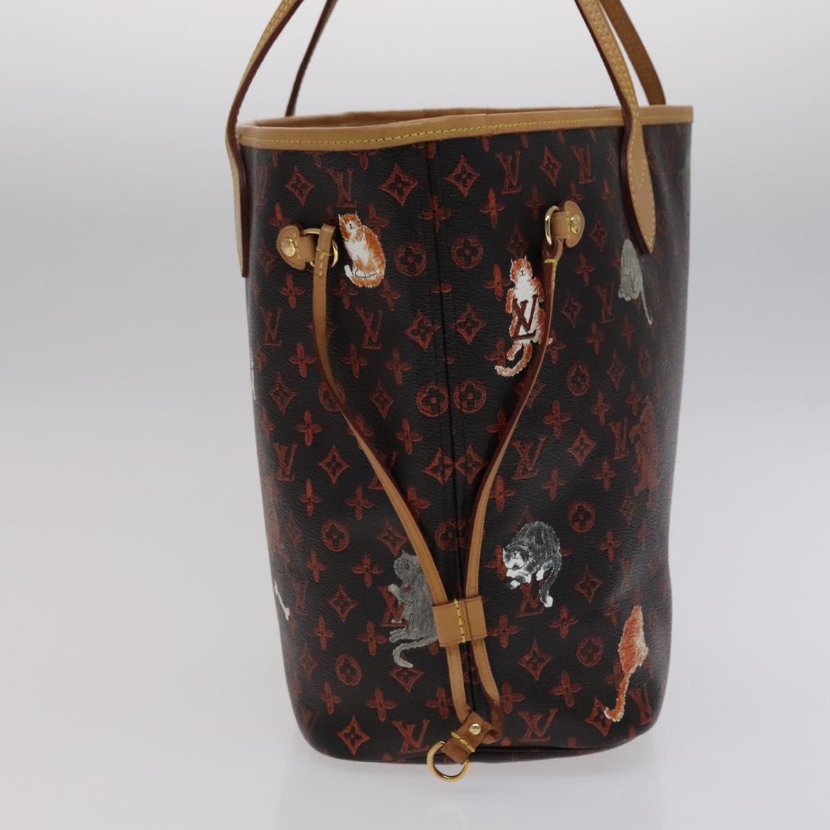Louis Vuitton Neverfull Mm Black Canvas Tote Bag ()