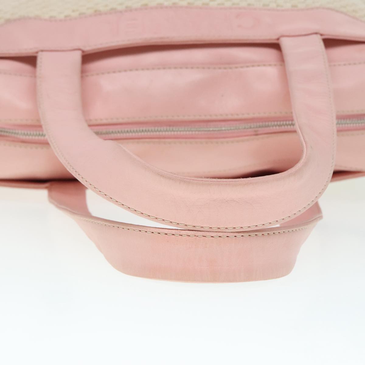 Chanel Beige Cotton Handbag ()