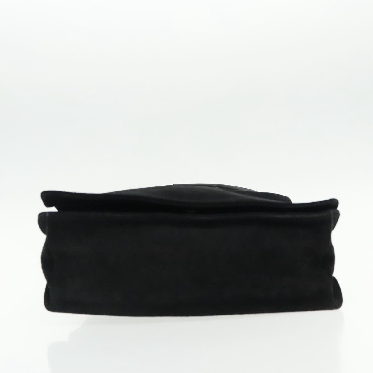 Gucci Bamboo Black Suede Shoulder Bag ()