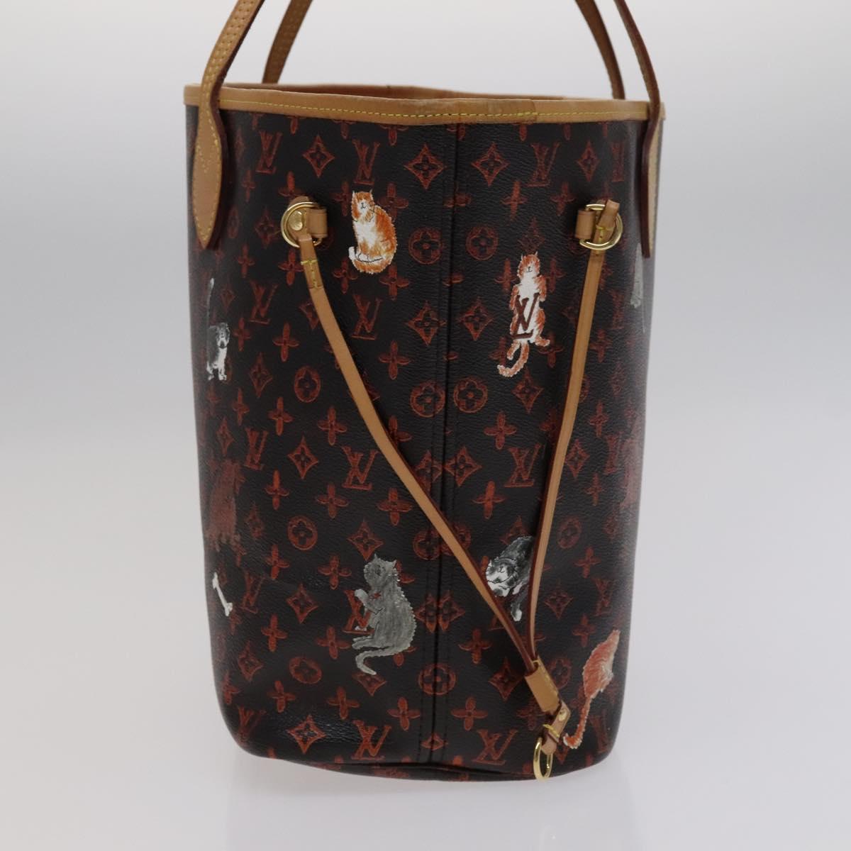 Louis Vuitton Neverfull Mm Black Canvas Tote Bag ()