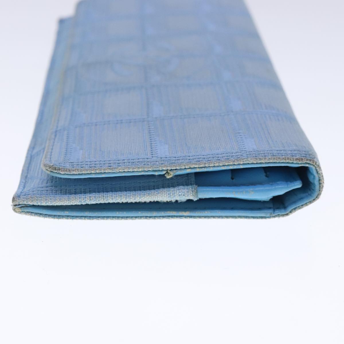 Chanel Travel Line Blue Canvas Wallet ()