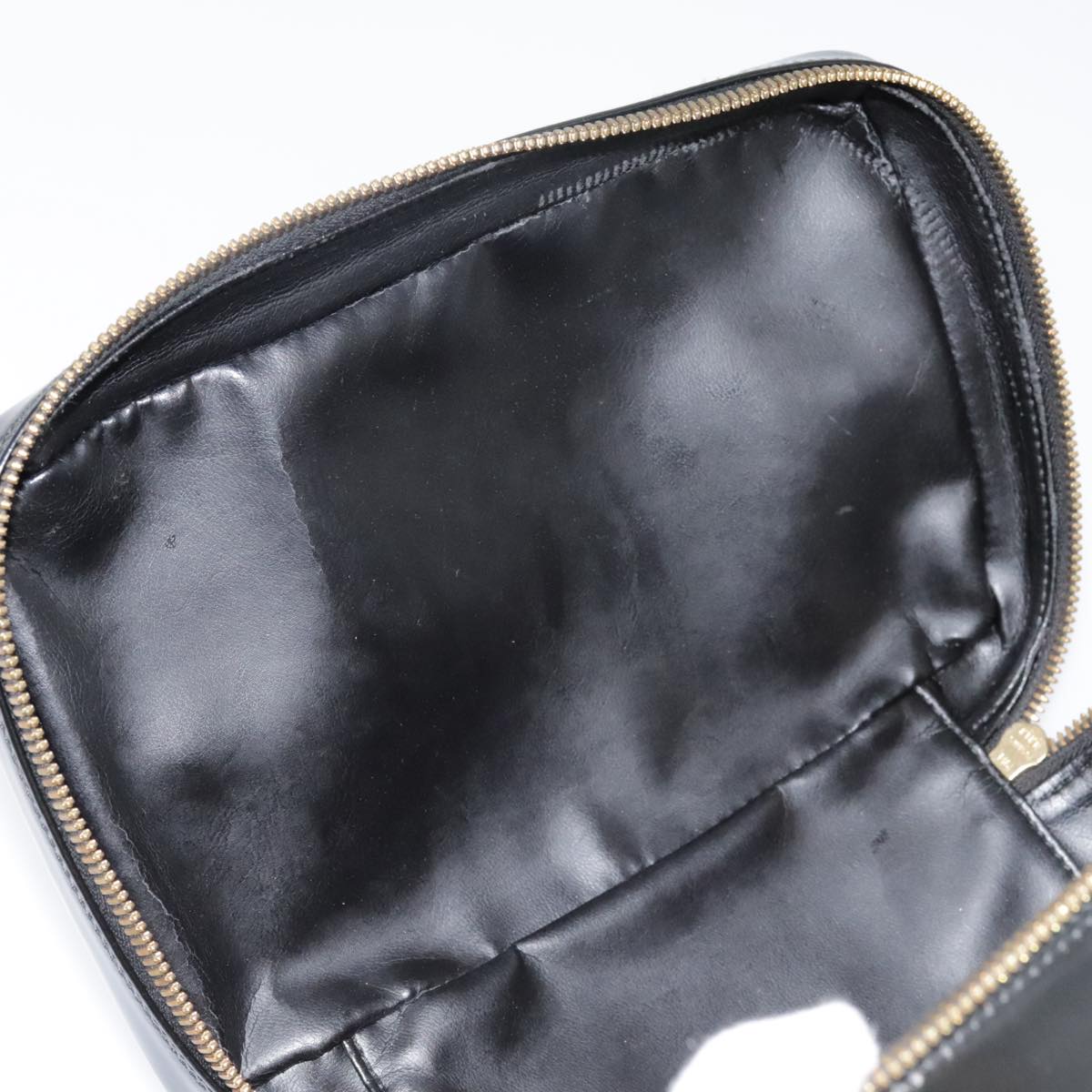 Gucci Bamboo Black Patent Leather Clutch Bag ()