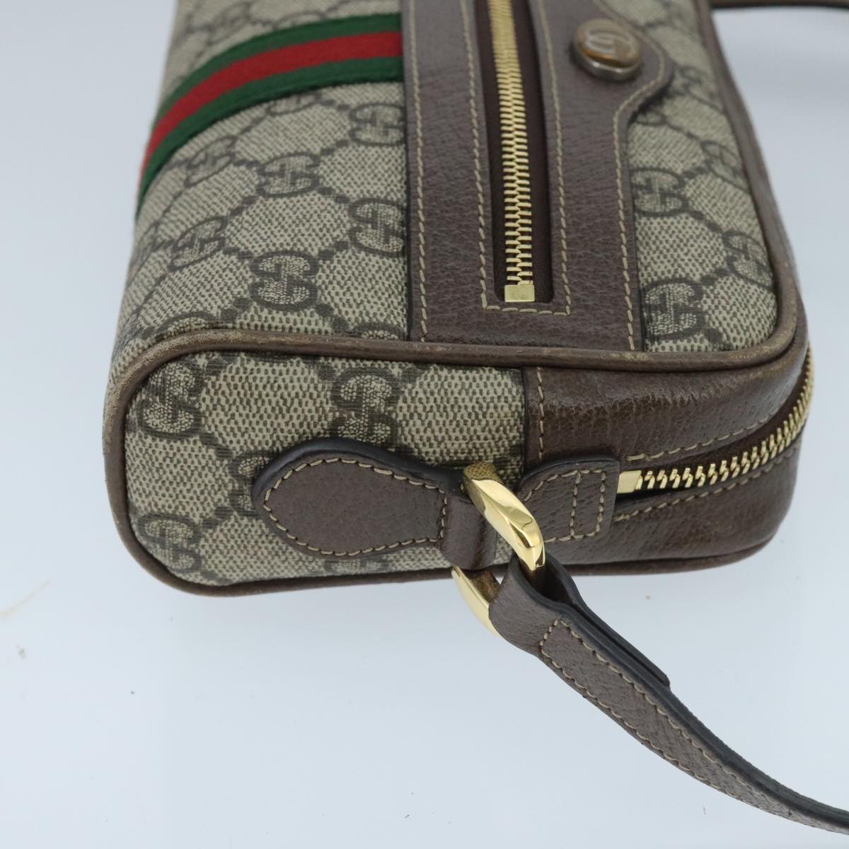 Gucci Ophidia Beige Canvas Shoulder Bag ()