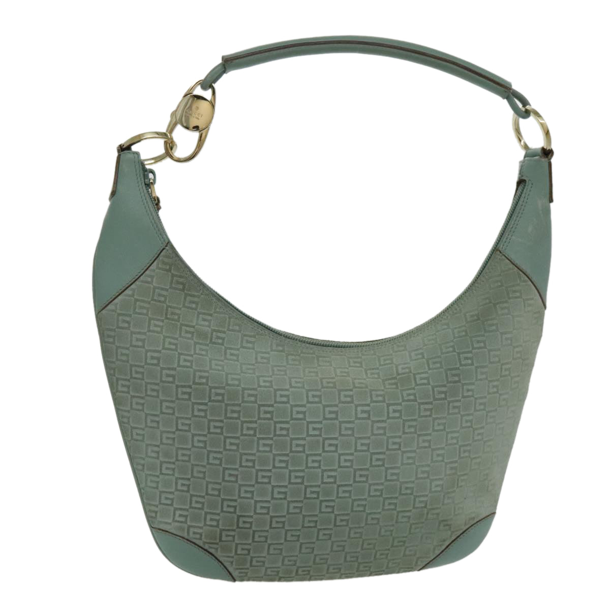 Gucci Hobo Blue Suede Shoulder Bag ()