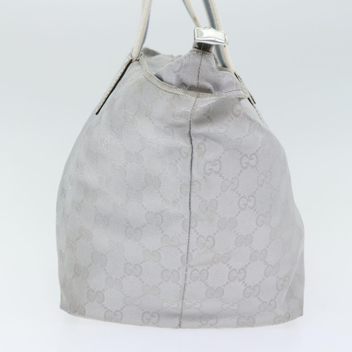 Gucci Web Grey Canvas Handbag ()