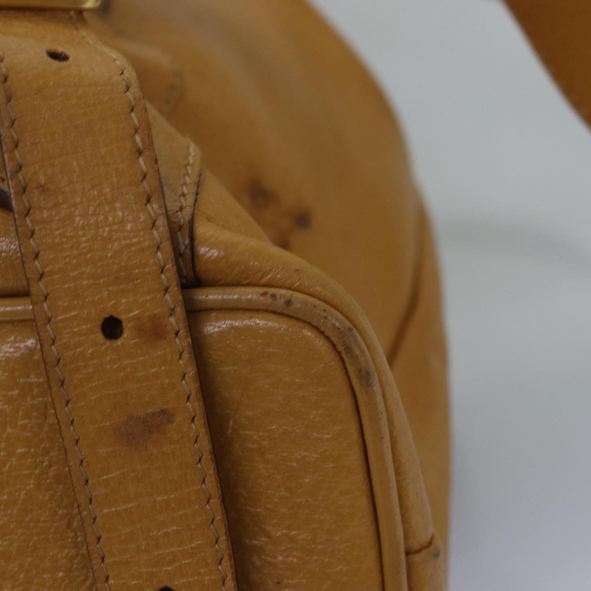 Gucci Bamboo Yellow Leather Backpack Bag ()