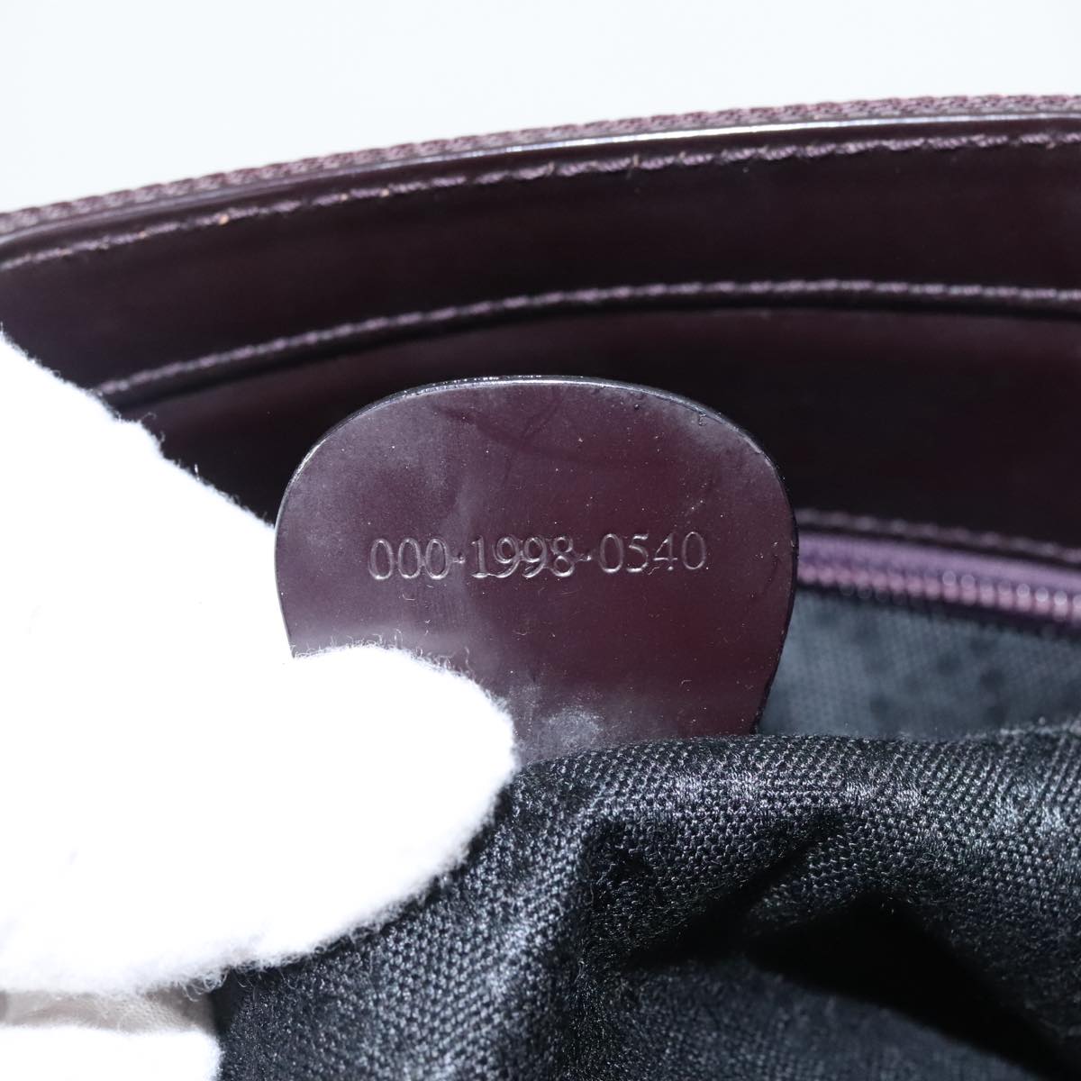 Gucci Bamboo Burgundy Synthetic Handbag ()