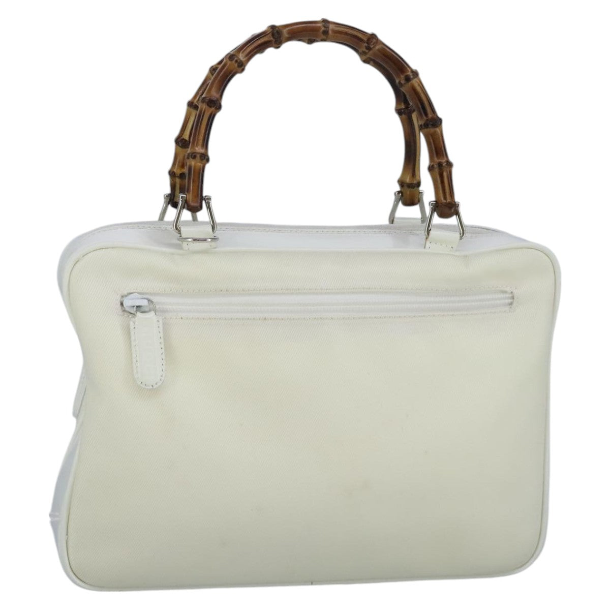 Gucci Bamboo Beige Synthetic Handbag ()