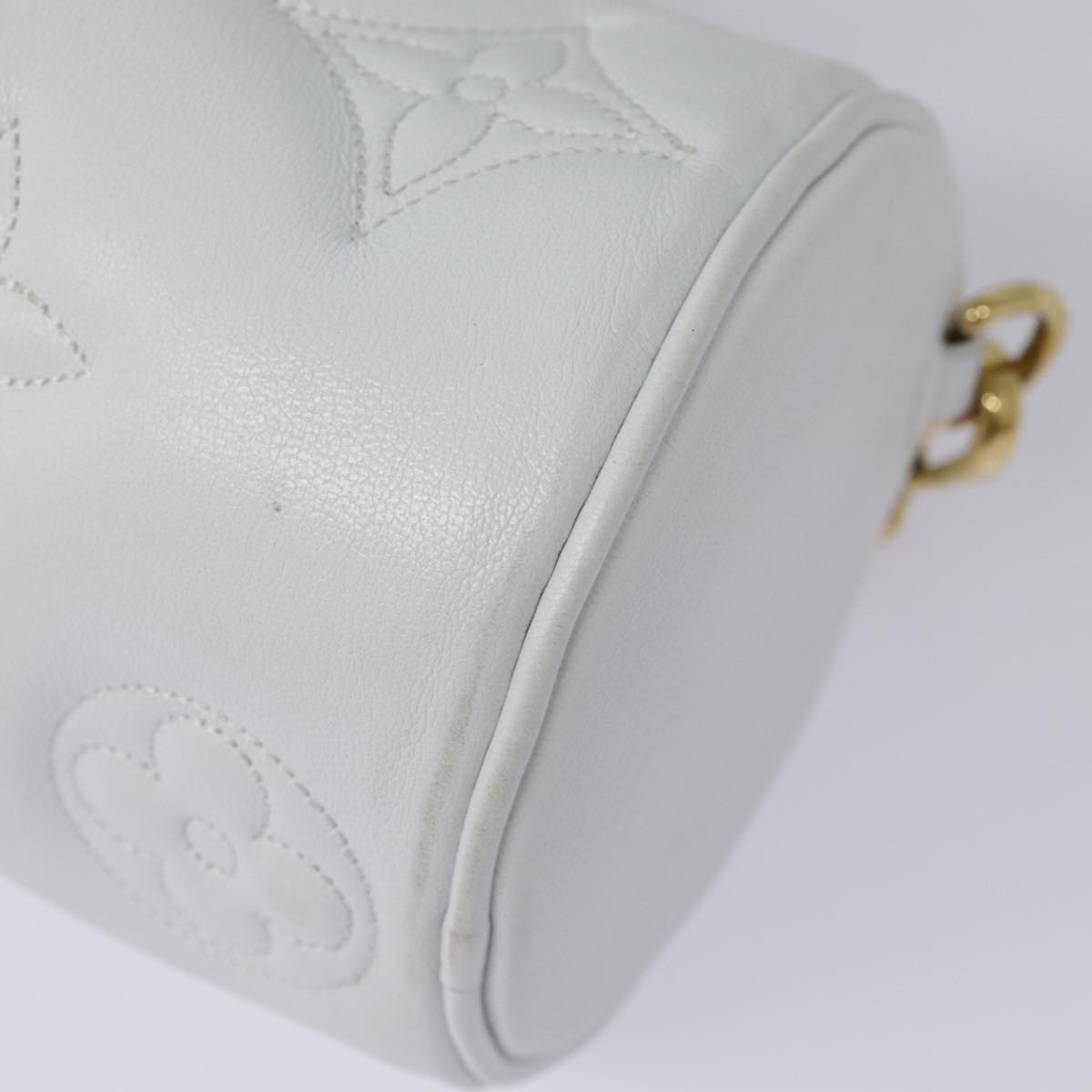 Louis Vuitton Papillon White Leather Handbag ()