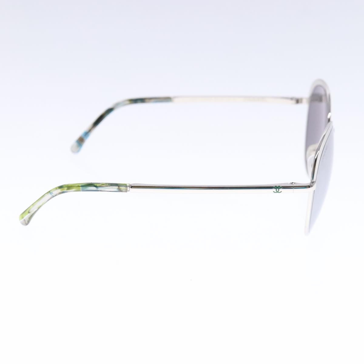 Chanel Coco Mark Silver Metal Glasses ()