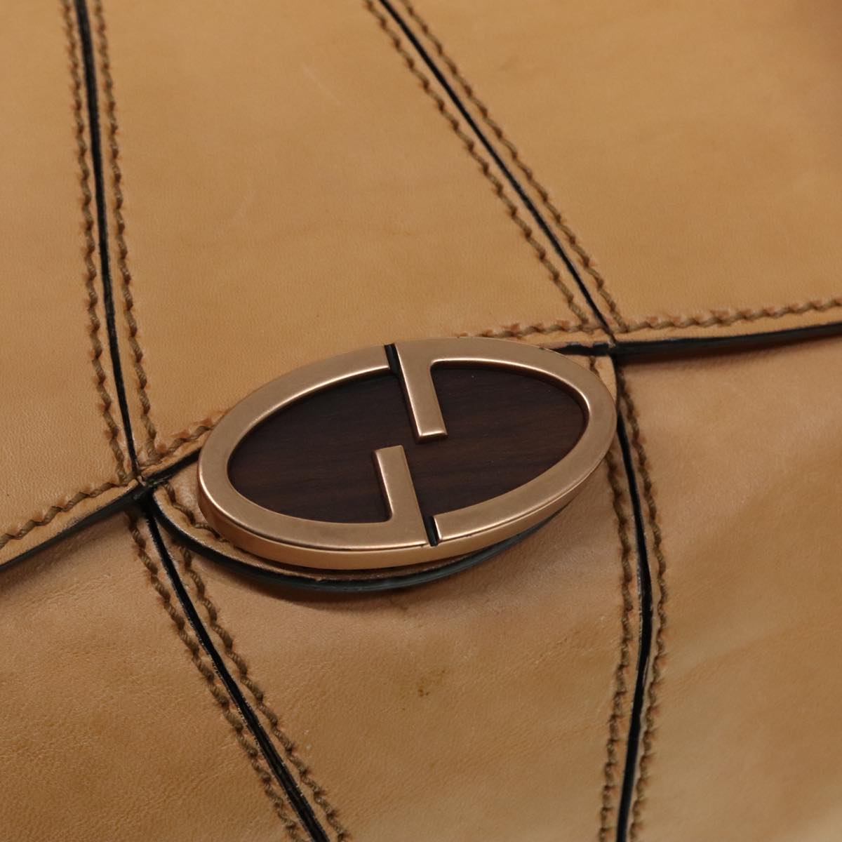 Gucci Beige Leather Handbag ()