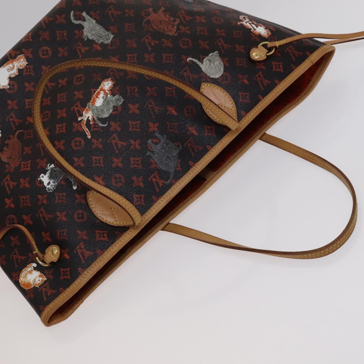 Louis Vuitton Neverfull Mm Black Canvas Tote Bag ()