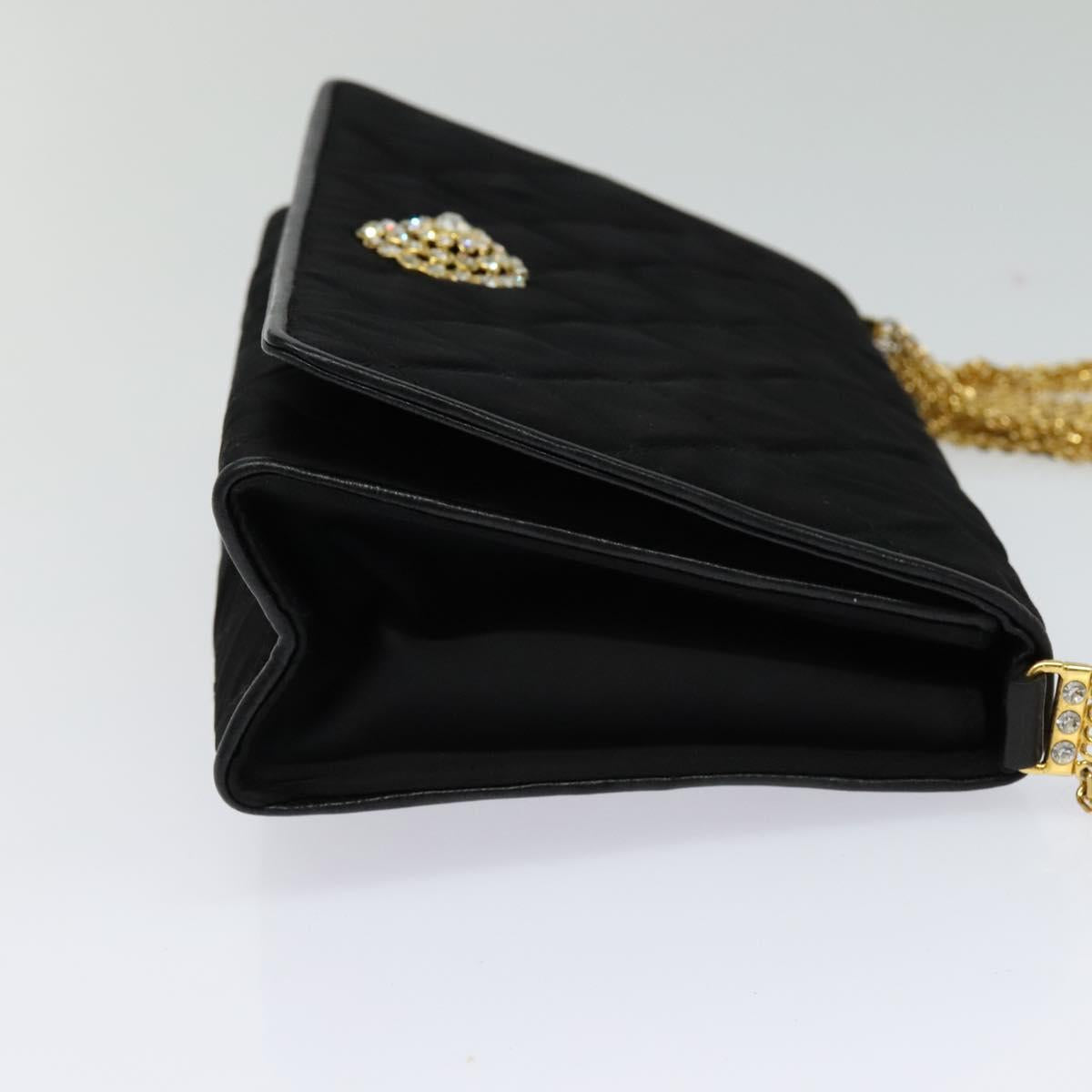 Chanel Black Silk Shoulder Bag ()