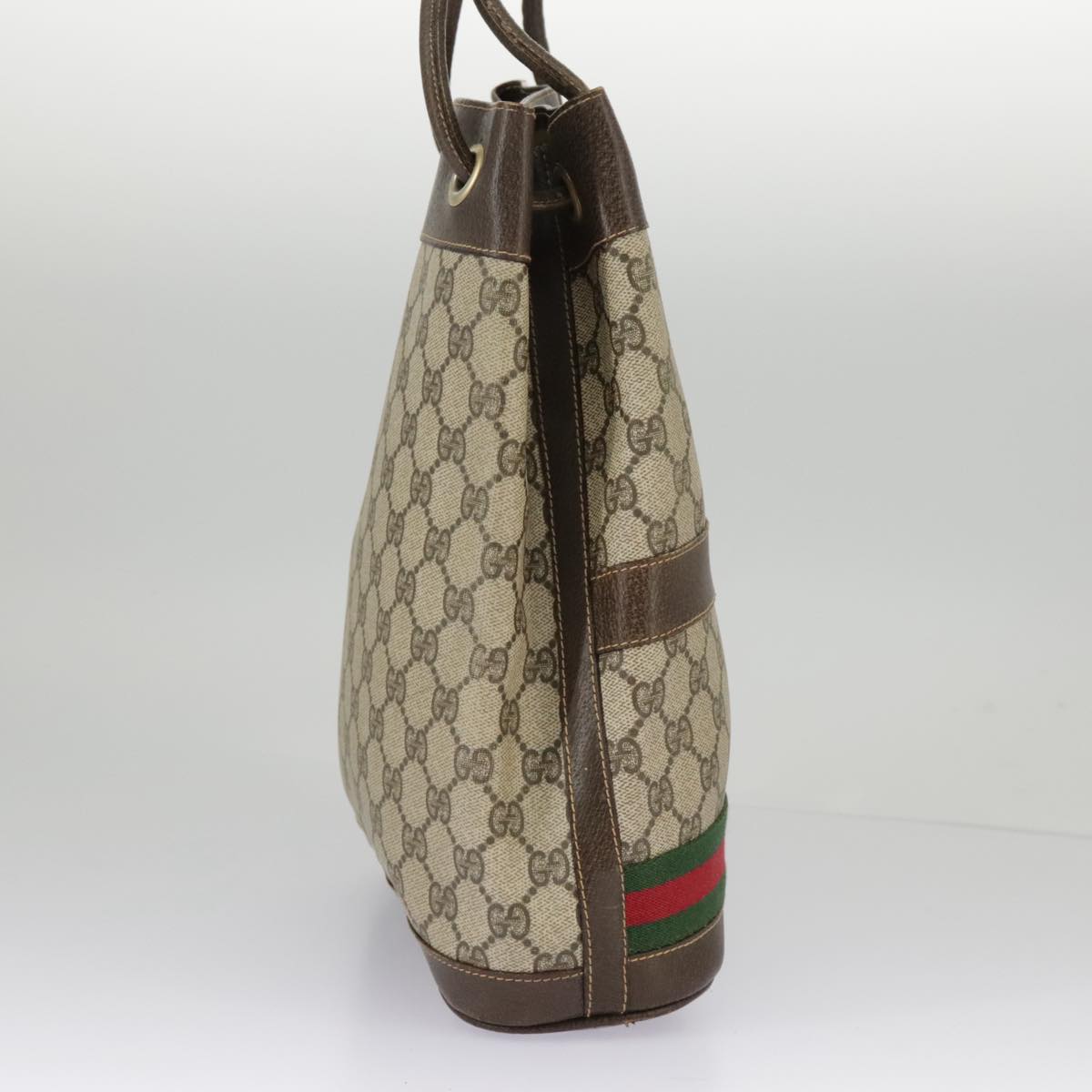 Gucci Sherry Beige Canvas Shoulder Bag ()
