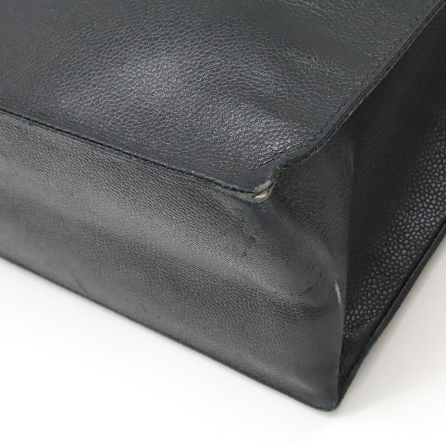 Chanel Caviar Skin Black Caviar Leather Shoulder Bag Tote Bag ()