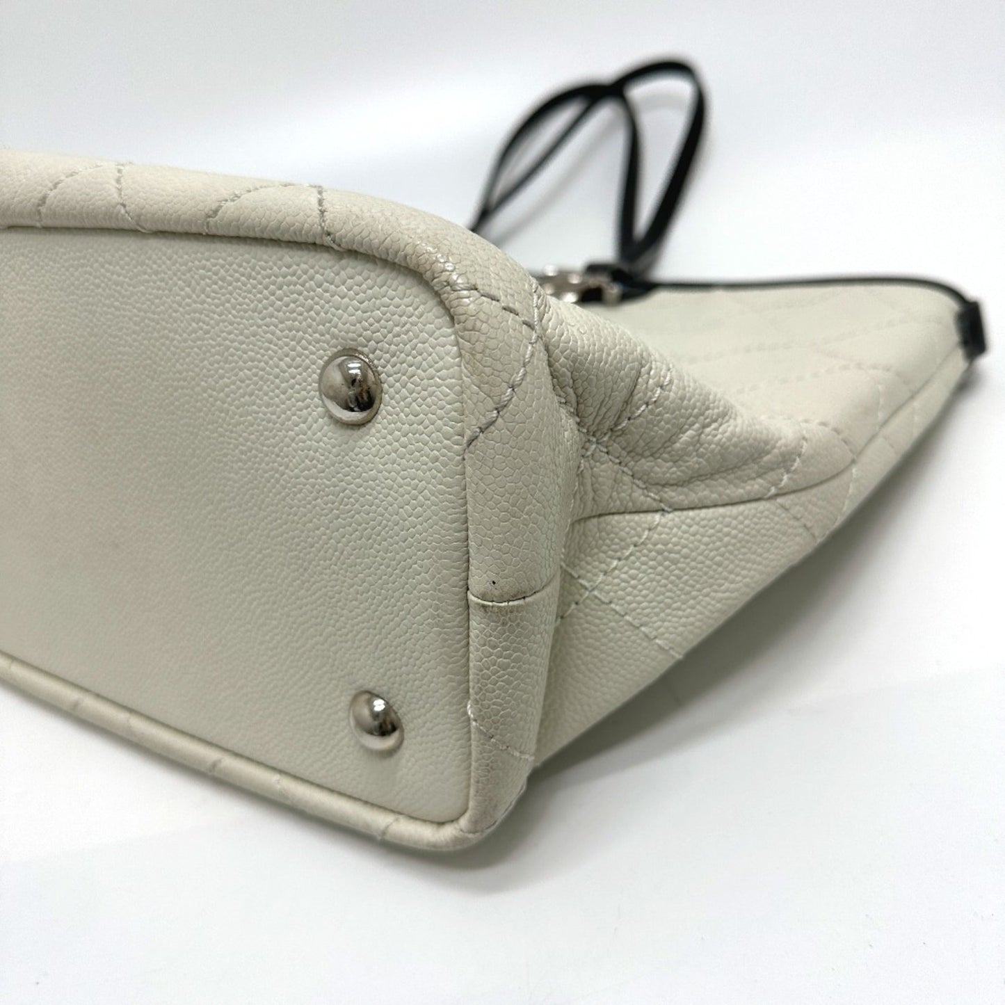 Chanel White Leather Tote Bag ()