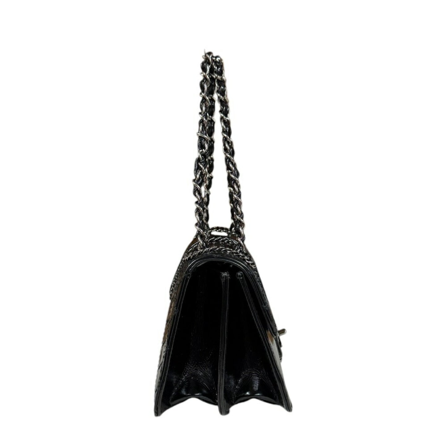 Chanel Black Patent Leather Shoulder Bag ()