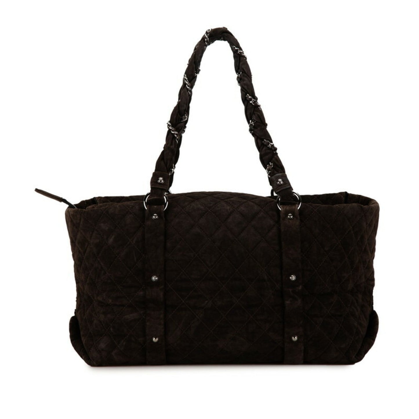 Chanel Brown Suede Tote Bag ()
