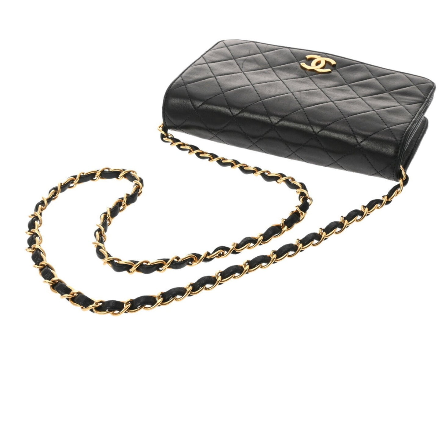 Chanel Black Leather Shoulder Bag ()