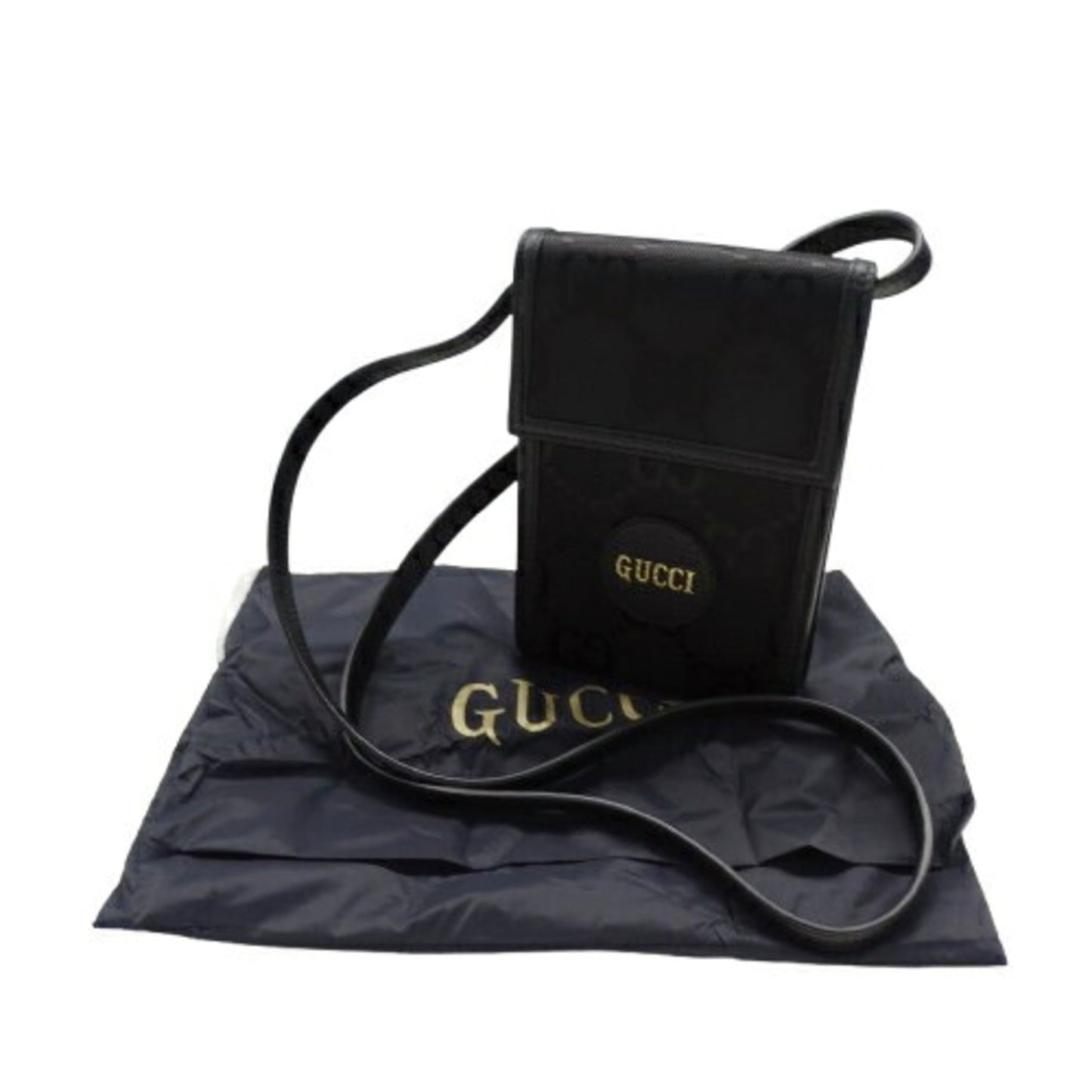 Gucci Black Nylon Leather Shoulder Bag ()