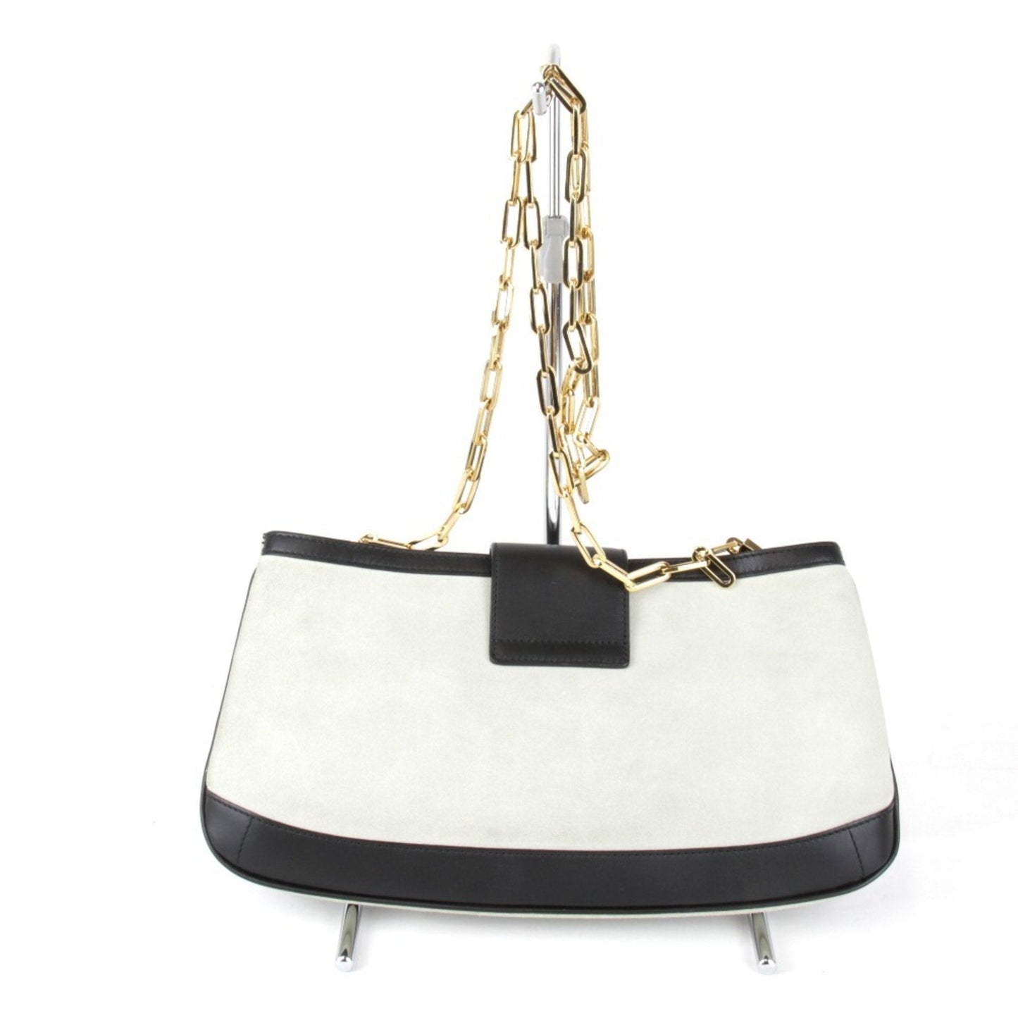 Gucci White Suede Shoulder Bag ()