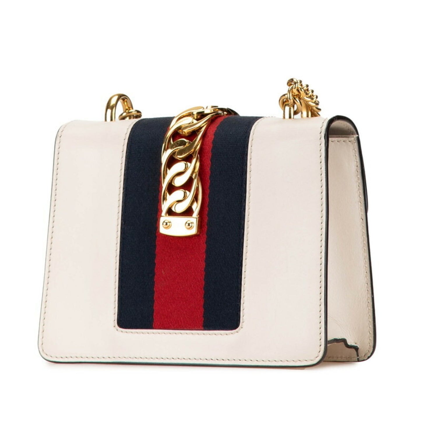 Gucci White Leather Shoulder Bag ()
