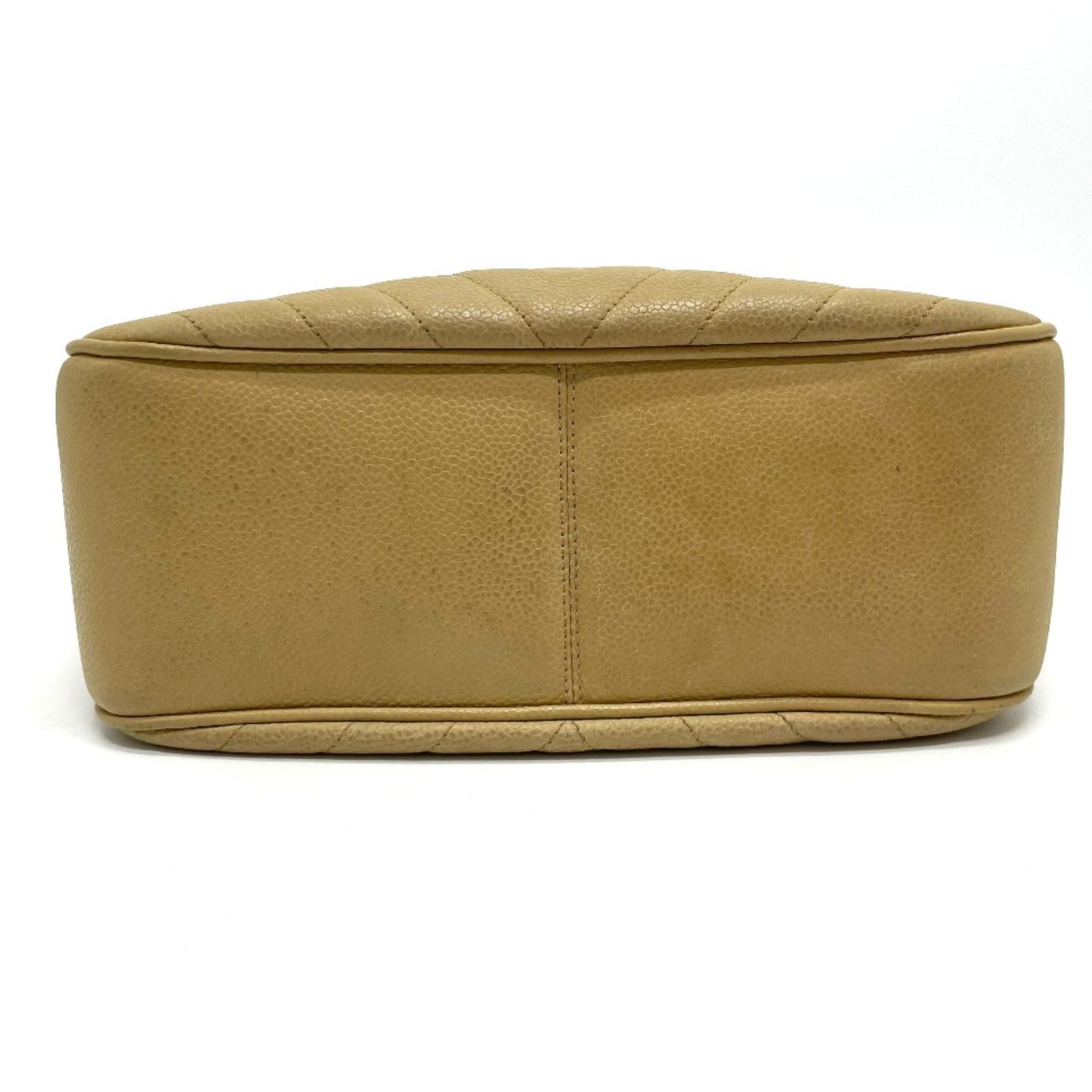 Chanel Beige Leather Shoulder Bag ()