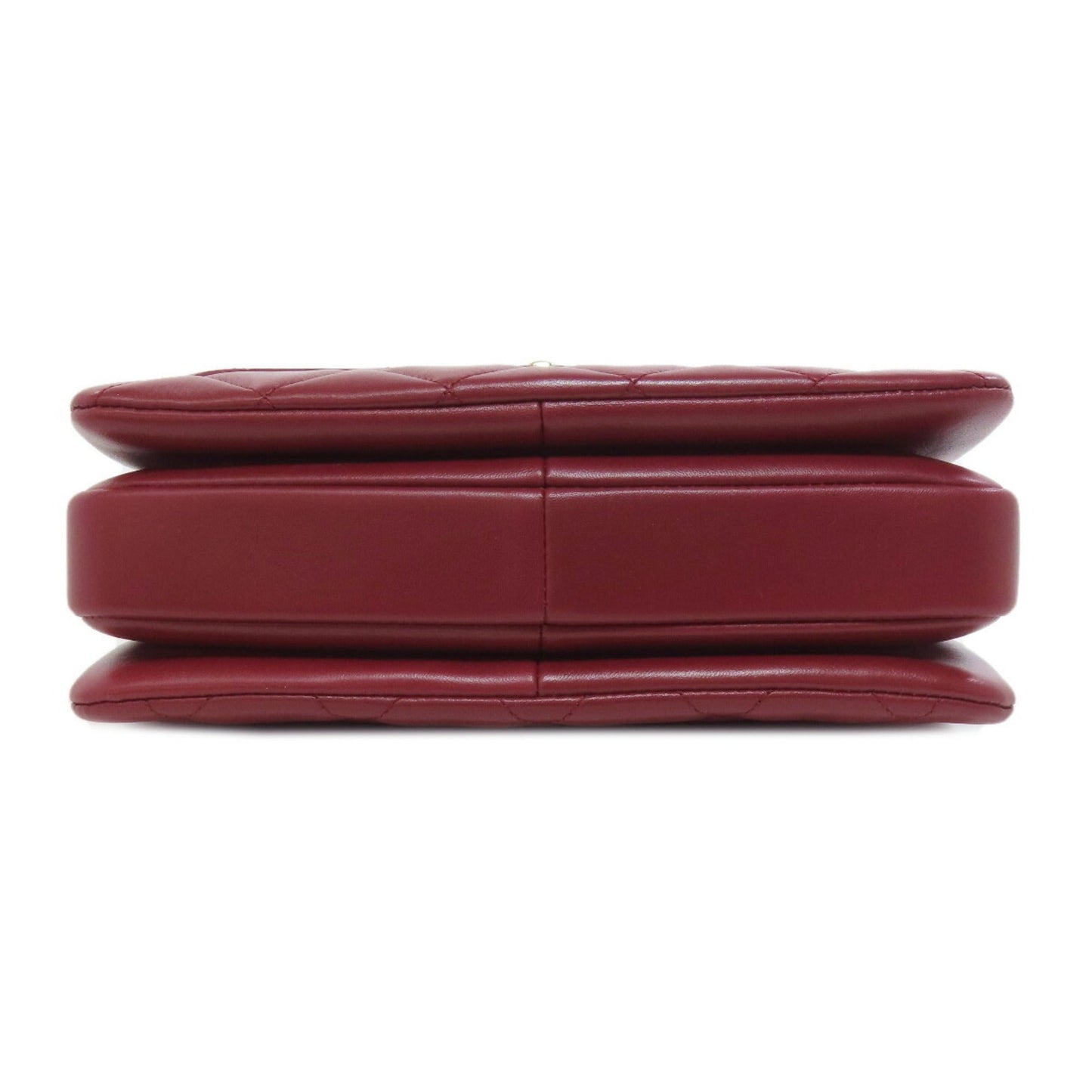 Chanel Bordeaux Leather Handbag ()