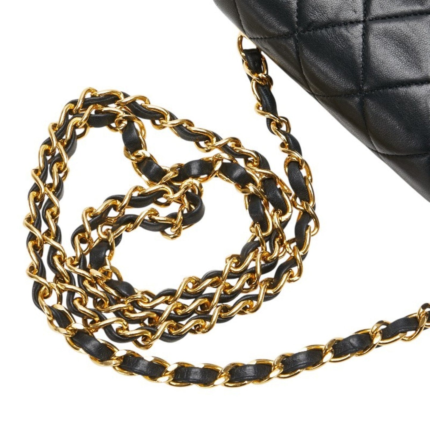 Chanel Black Leather Shoulder Bag ()