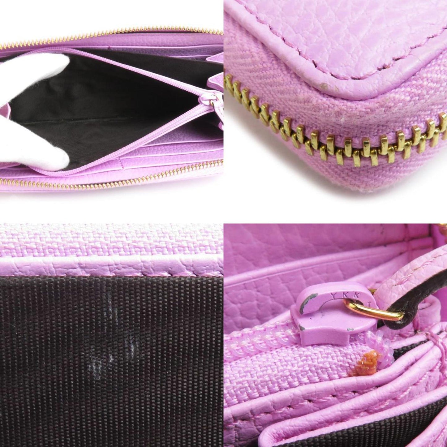 Gucci Pink Leather Long Wallet (Bi-Fold) ()