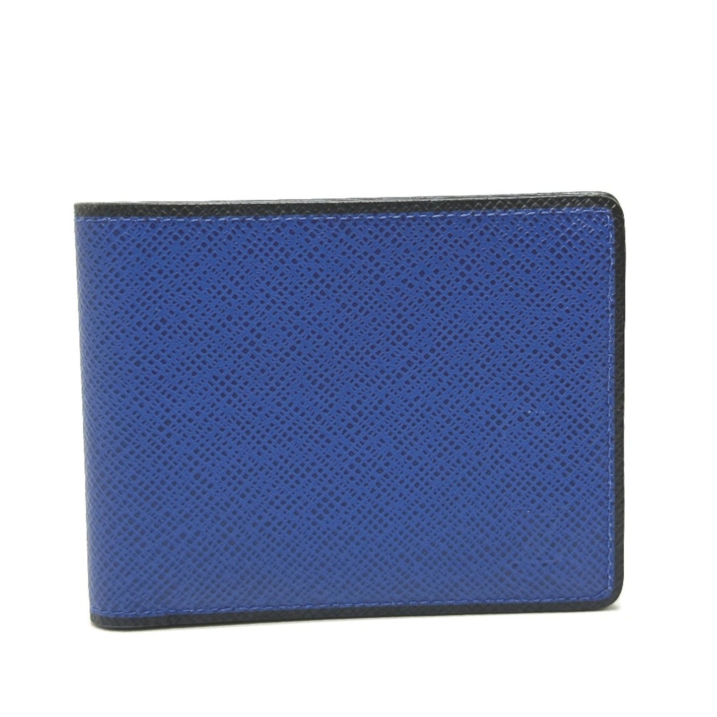 Louis Vuitton Blue Leather Wallet (Bi-Fold) ()