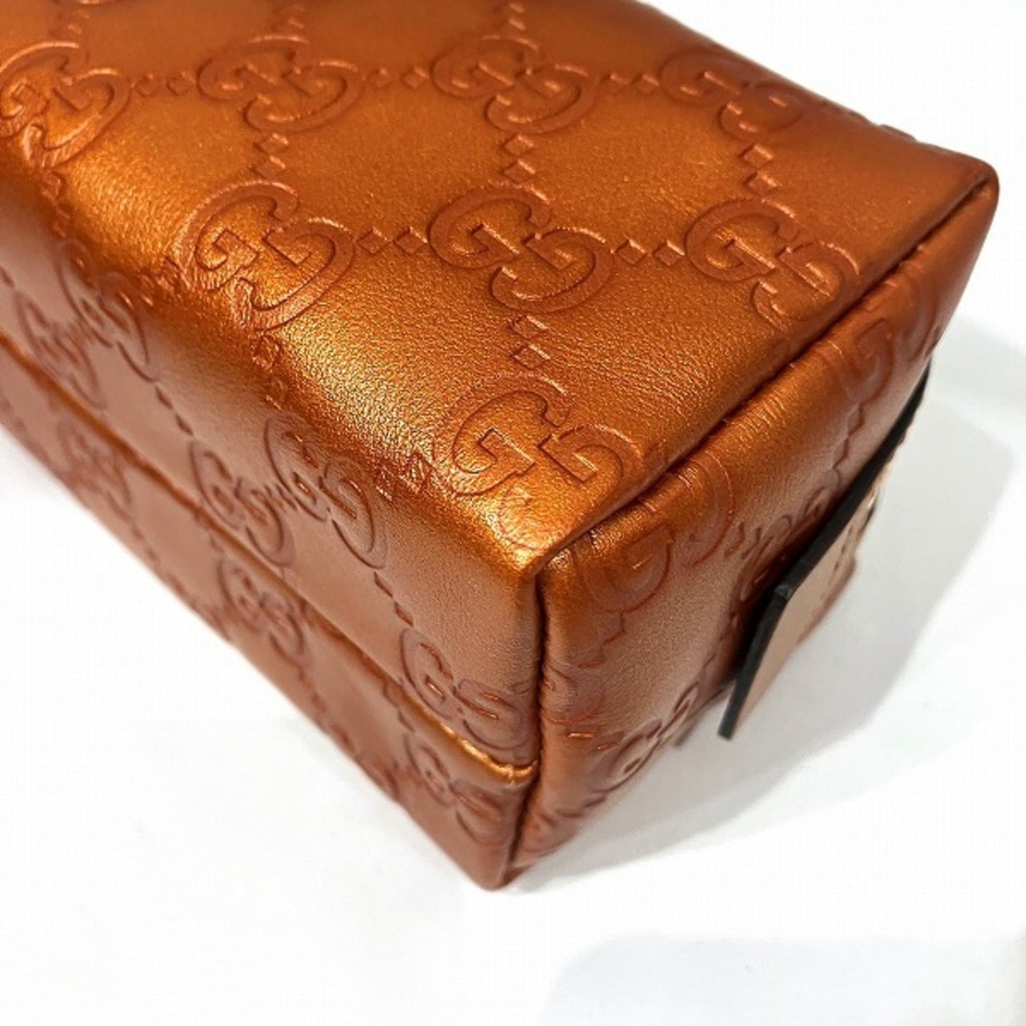 Gucci Orange Leather Pouch ()