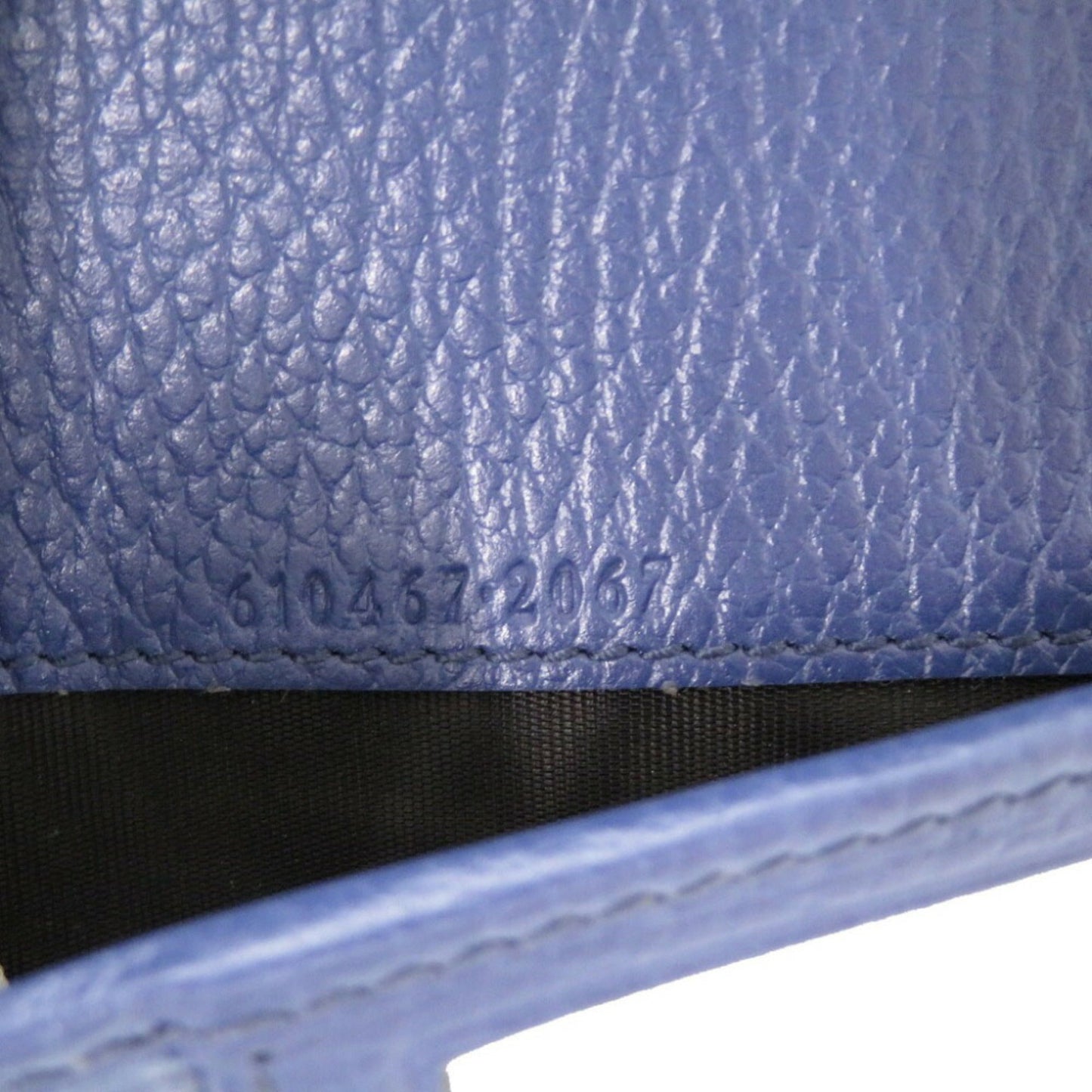 Gucci Black Blue Leather Long Wallet (Bi-Fold) ()