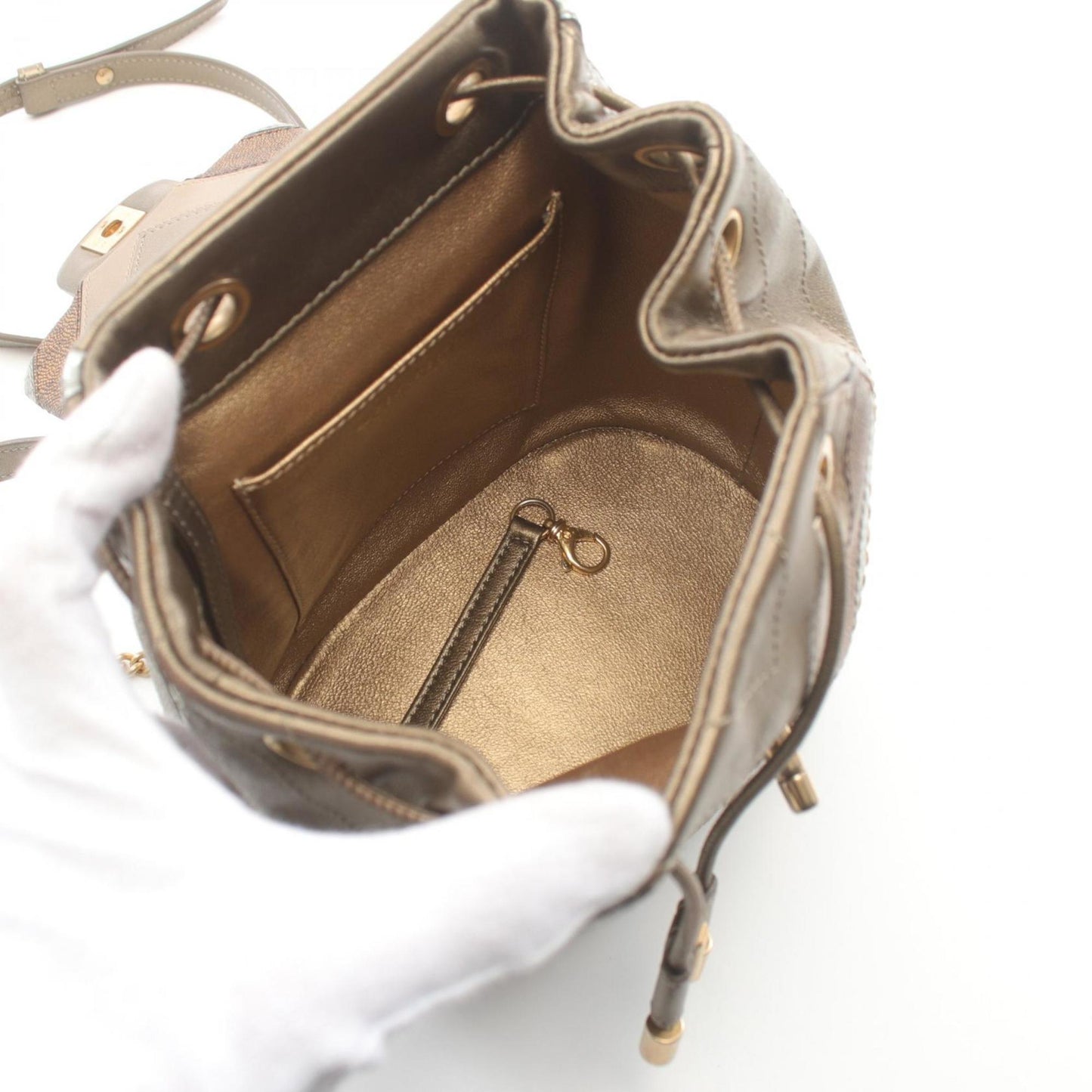 Chanel Brown Multi-Color Leather Backpack ()