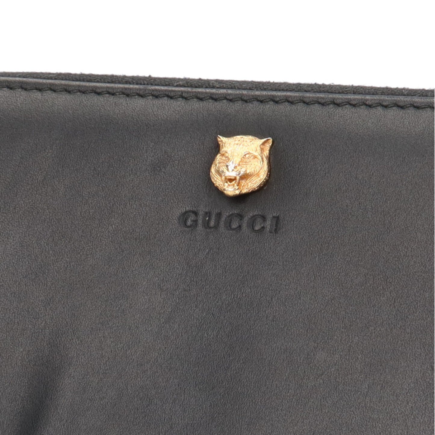 Gucci Black Leather Long Wallet (Bi-Fold) ()